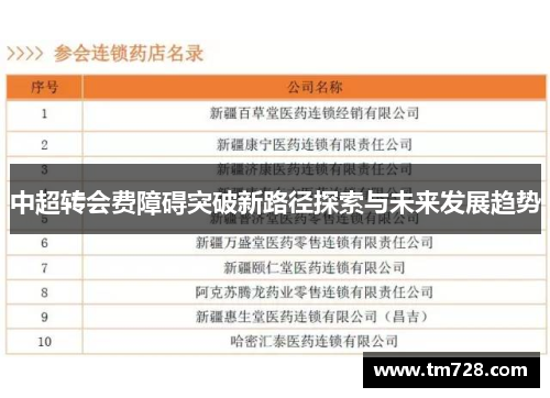 中超转会费障碍突破新路径探索与未来发展趋势