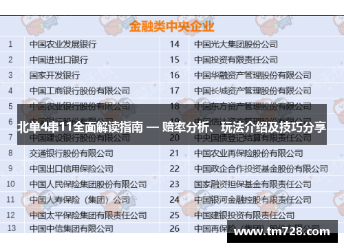 北单4串11全面解读指南 — 赔率分析、玩法介绍及技巧分享